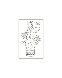 M&B Stamp - cactus - 35x55mm