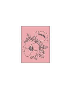 M&B Stamp - blossoms - 35x45mm