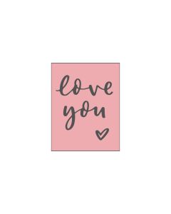 M&B Stamp - love you - 35x45mm