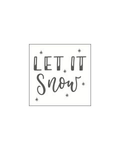 M&B Stamp - let it snow - 45x45mm