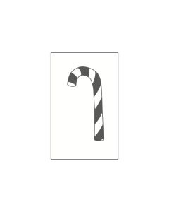 M&B Stamp - candy cane - 35x55mm