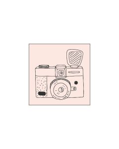 M&B Stamp - camera - 45x45mm