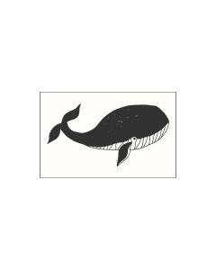 M&B Stamp - whale - 35x55mm