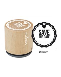 Woodies dřevěné razítko - Save the Date