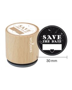 Woodies dřevěné razítko - Save the Date