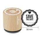 Woodies dřevěné razítko - Save the Date